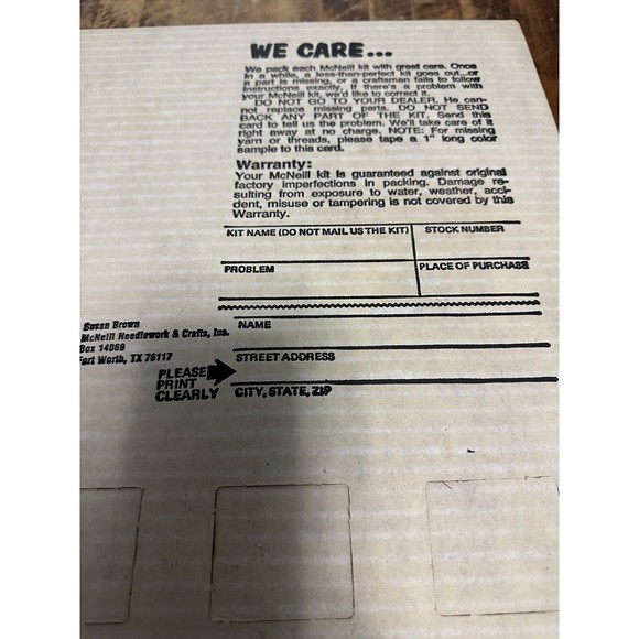 VTG McNeill LARGE Latch Hook Rug Kit 1983 No. 7611 Balloon II Wall Decor Hanging - Picture 15 of 16